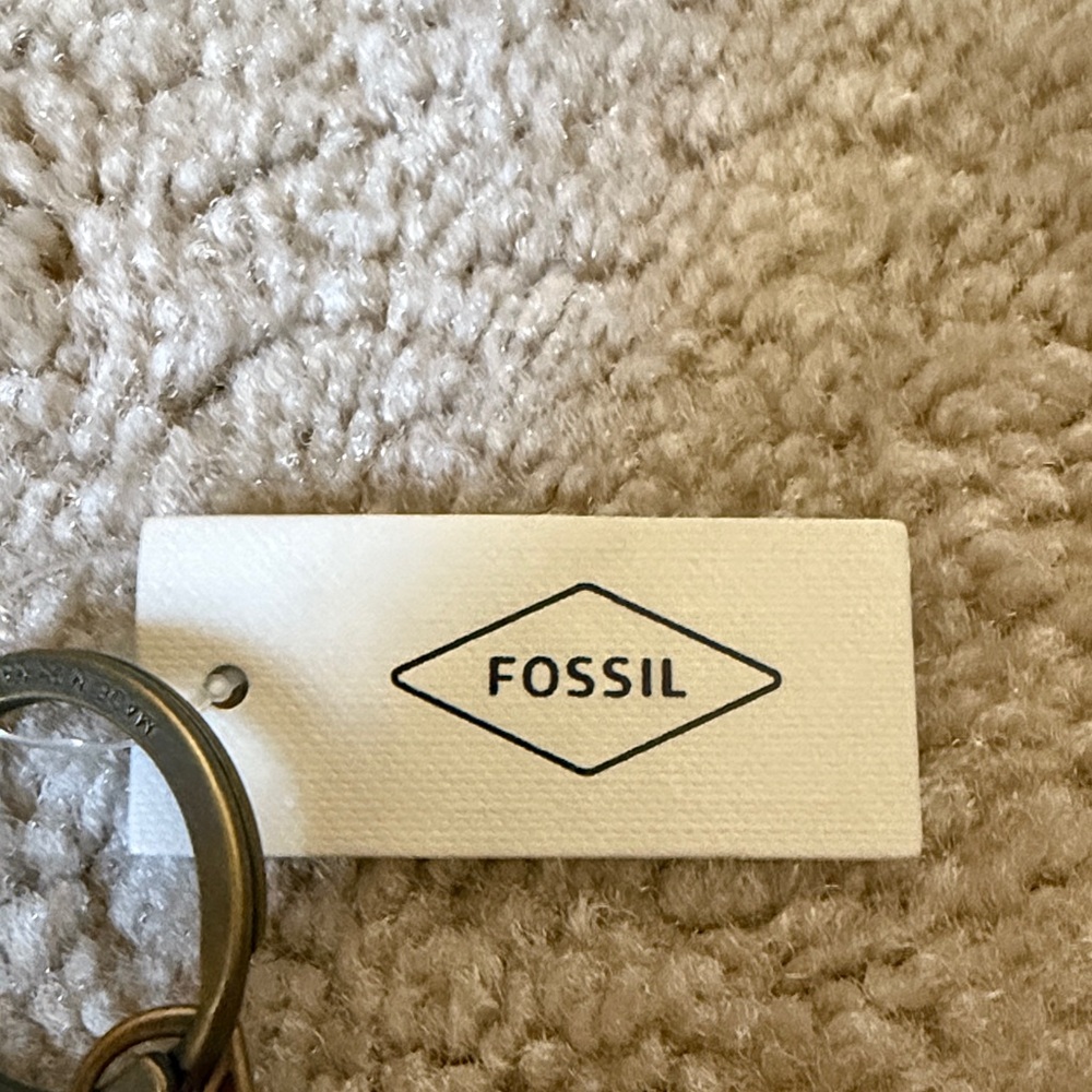 Fossil Maroon Rabbit Keychain - Picture 2 of 4